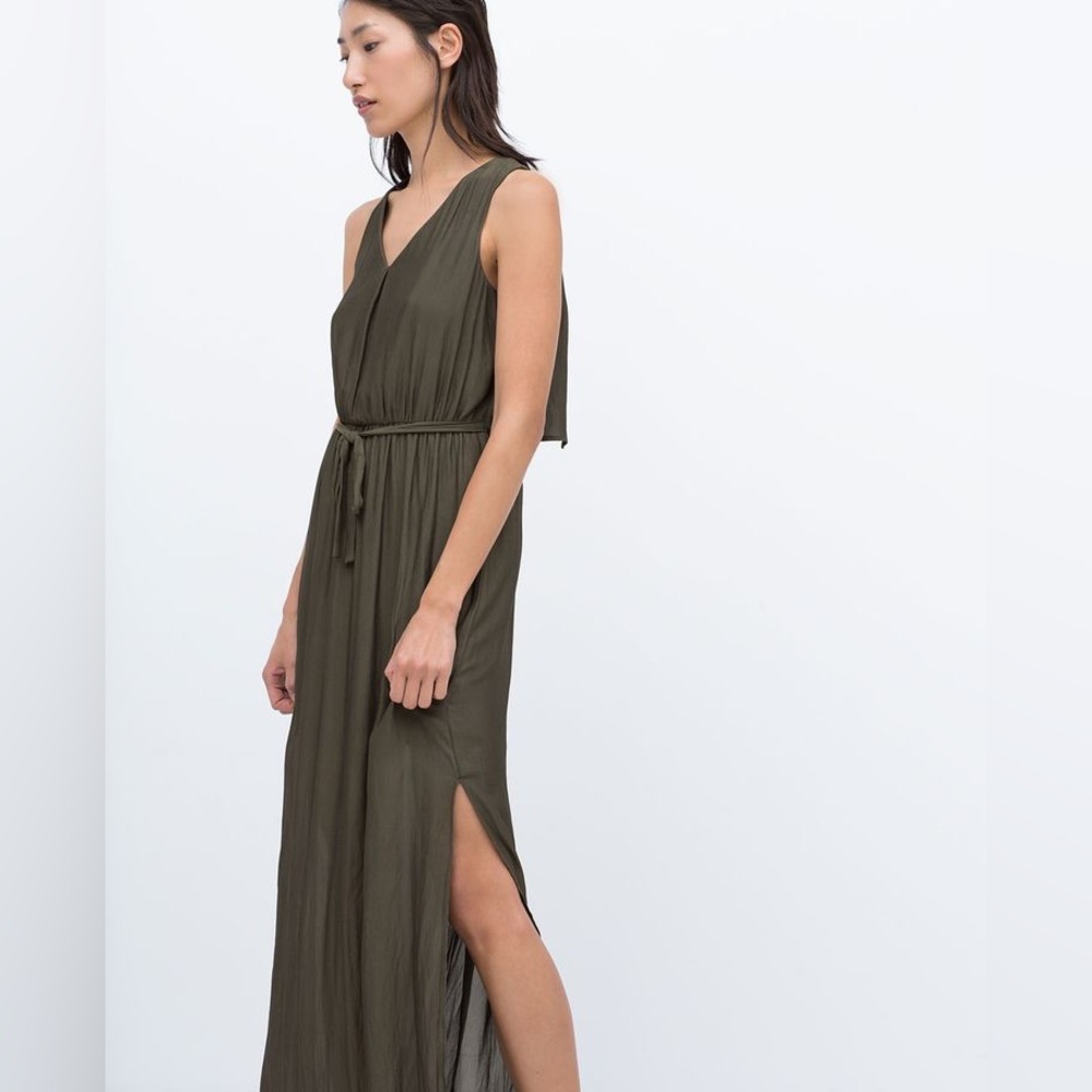Dark Green ZARA Maxi Dress